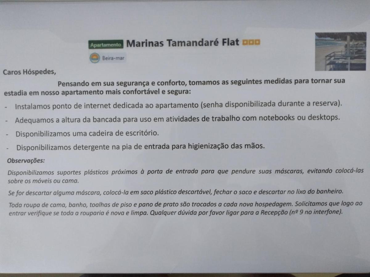 Marinas Tamandare Flat公寓 外观 照片